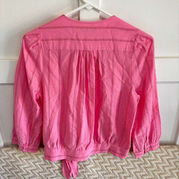 Madewell Wrap Top in Cecelia Stripe NWT - Picture 12 of 12